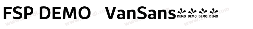FSP DEMO   VanSans字体转换